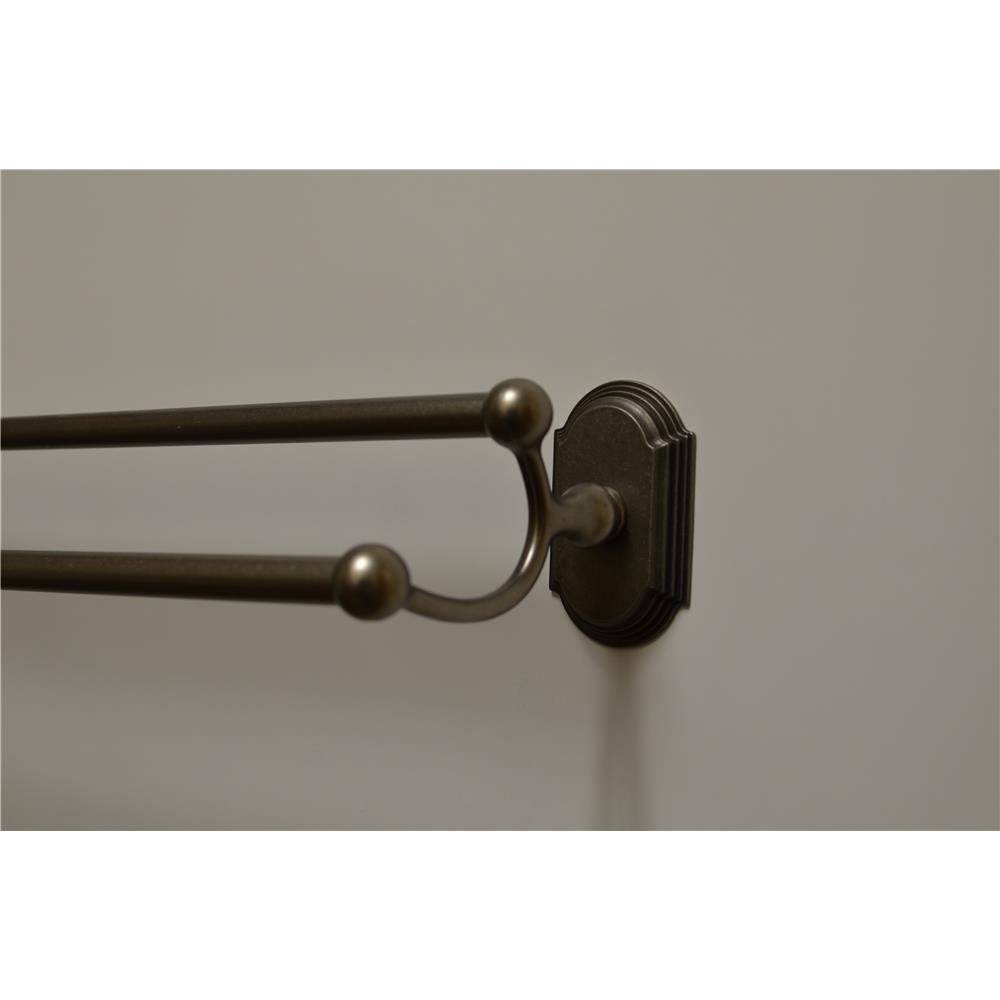 Residential Essentials 2348AP Ridgeview 24" Double Towel Bar in Aged Pewter